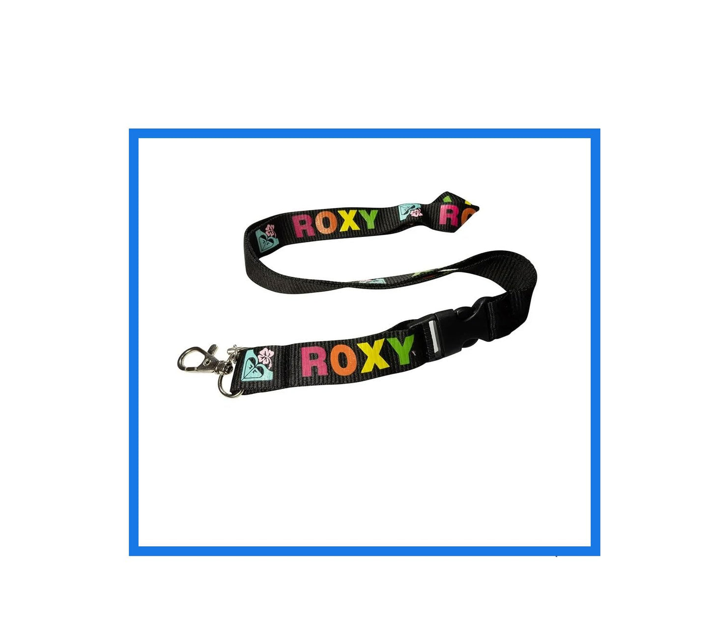 Roxana's nickname, Black Keychain Holder Lanyard R o x y ROXY Default Title