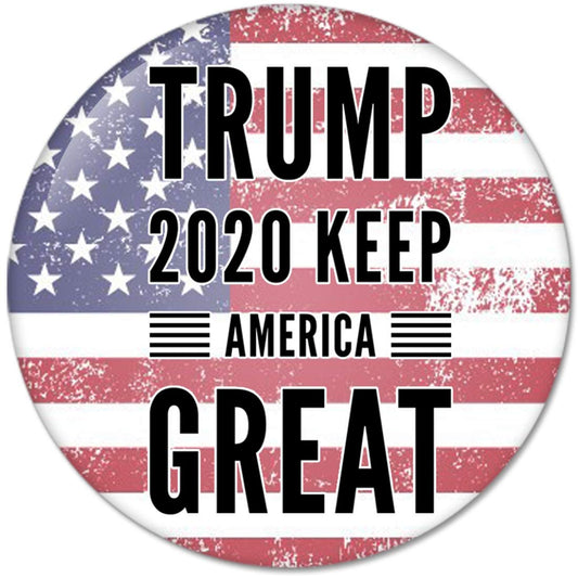 Trump 2020 Keep America Great No.7 Pinback Button Badges (58mm), NEW