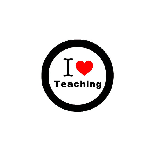 I Love Teaching Pinback 2.25-inch Default Title