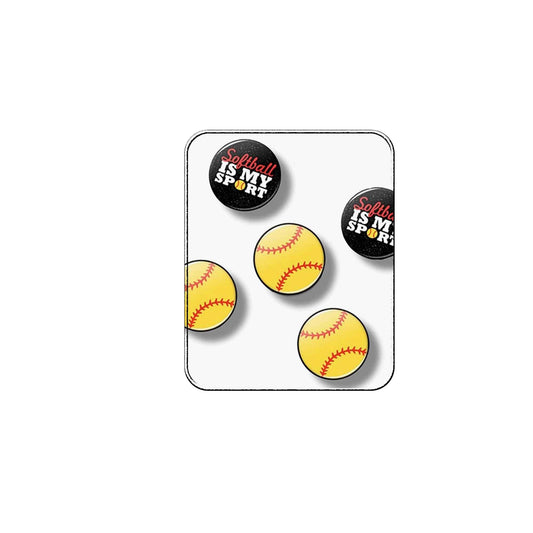 12 Pcs Softball is my Softball Is My Sport Pinbacks Button Badges 1.25"