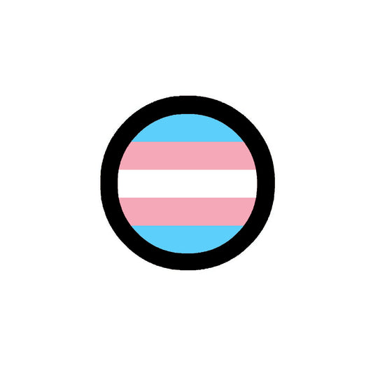 Transgender Pride Flag Badge Pinback 2.25-inch Default Title
