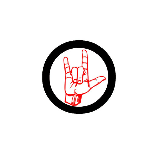 12 Pcs Love Sign 2.25" Pinback or Jackets, Backpacks, etc.