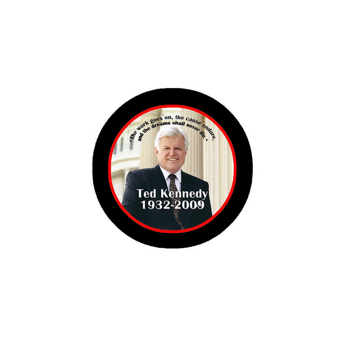 Ted Kennedy Pinback 2.25-inch Tribute Default Title