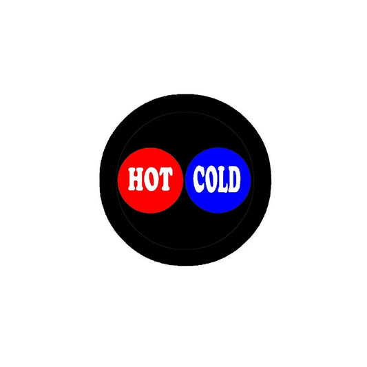 Set of 2 HOT and COLD Duo Pinback Buttons 2.25-inch Pin Badge Default Title
