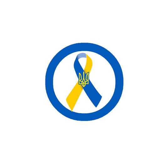 100 Pcs Set Ribbon Ukraine Ukrainian 2.25-inch Pinback