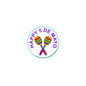 Happy 5 de Mayo round pinback button with colorful maracas and teal border