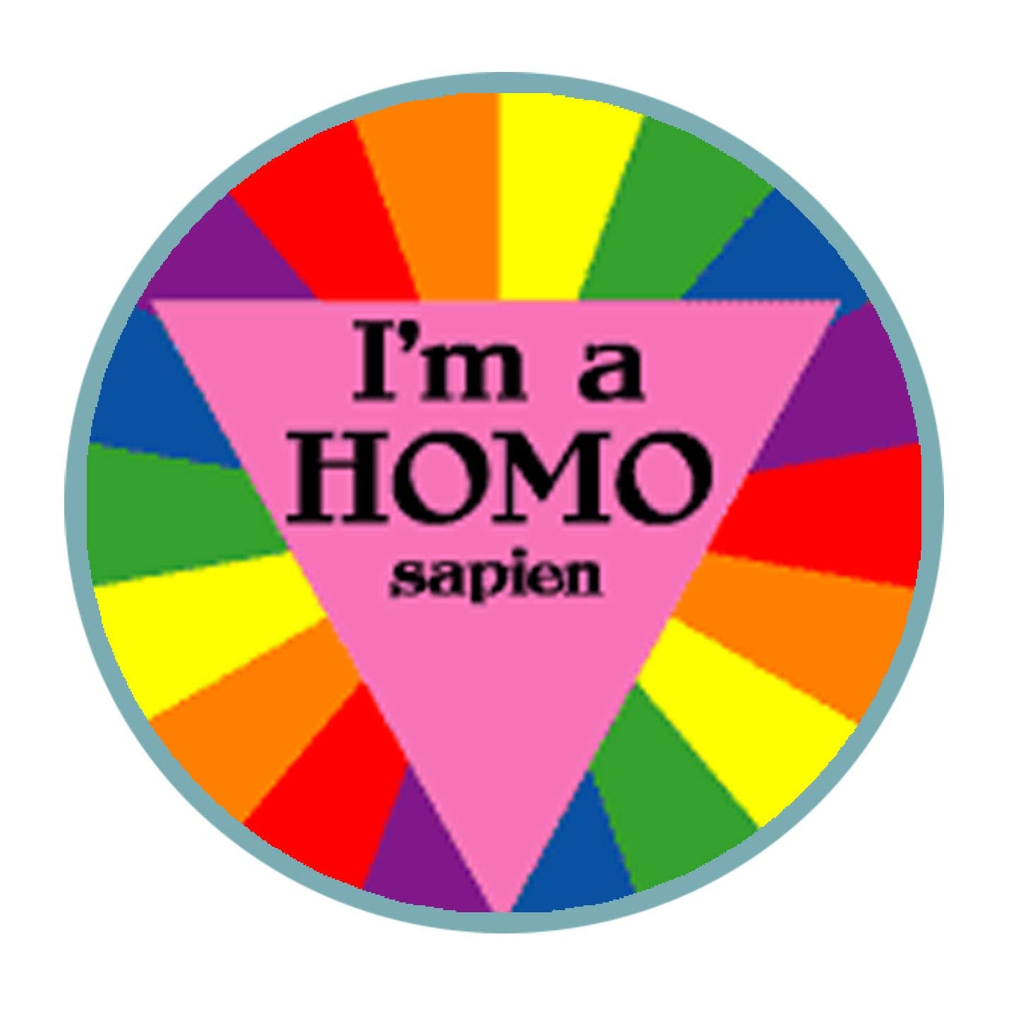 I am an HOMO Sapiens 2.25-inch Pinback Button (B) Default Title