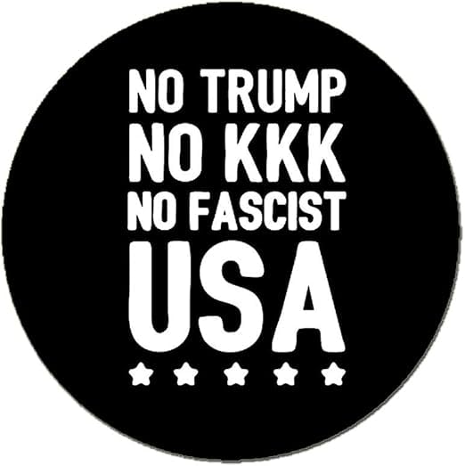 2.25-inch Anti Trump Anti KKK Pinback Default Title