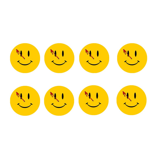8 Pcs Bloody Smile Design Button Pinback Button Pin 1.25"