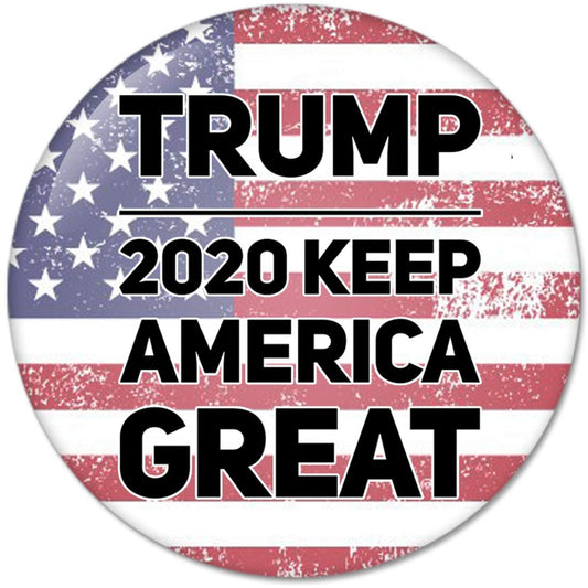 Trump 2020 Keep America Great No.8 Pinback Button Badges (58mm), NEW