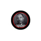 2.25-inch circular pinback badge with black border, red ring, MLK portrait, 'I Have a Dream'.