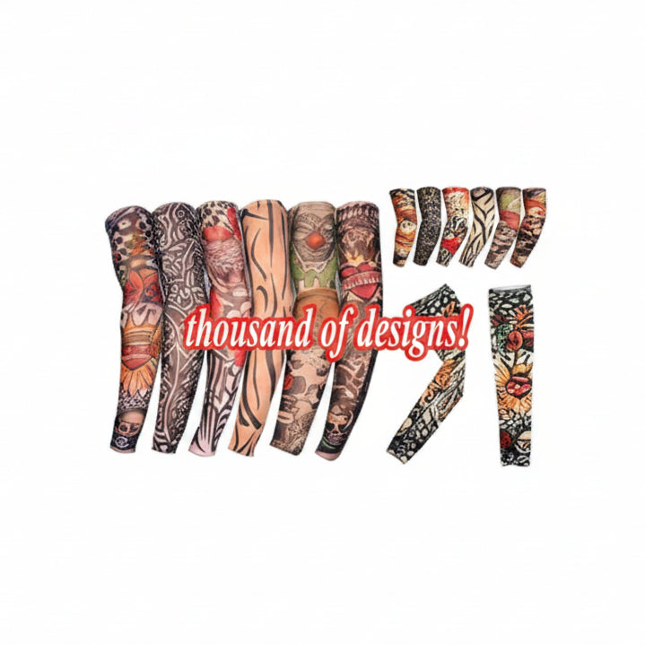 1 Pc Tattoo Sleeves Adult Size Halloween Assorted