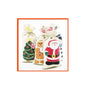 Rosella small canvas Christmas gift bags, assorted designs, drawstring pouches set