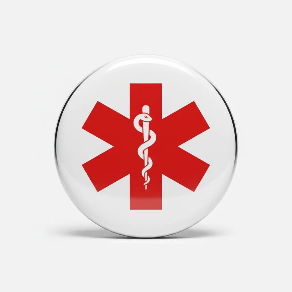 5 Pcs Medical Alert Pinback 1.25-inch MINI - My Pinbacks
