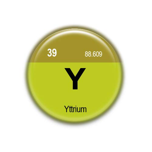 39 Yttrium : Elements of the Periodic Table, Pinback Button Magnet Badge 1.50 Inch (38mm)