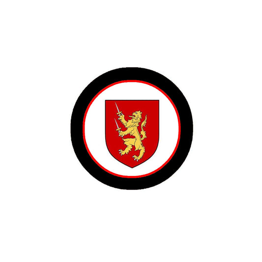 Hartigan 3-inch Coat of Arms Fridge Round Magnet Default Title