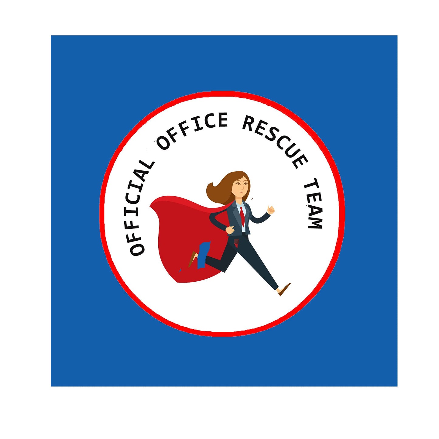 Official Office Rescue Team Pinback 2.25-inch Women Feminine Default Title