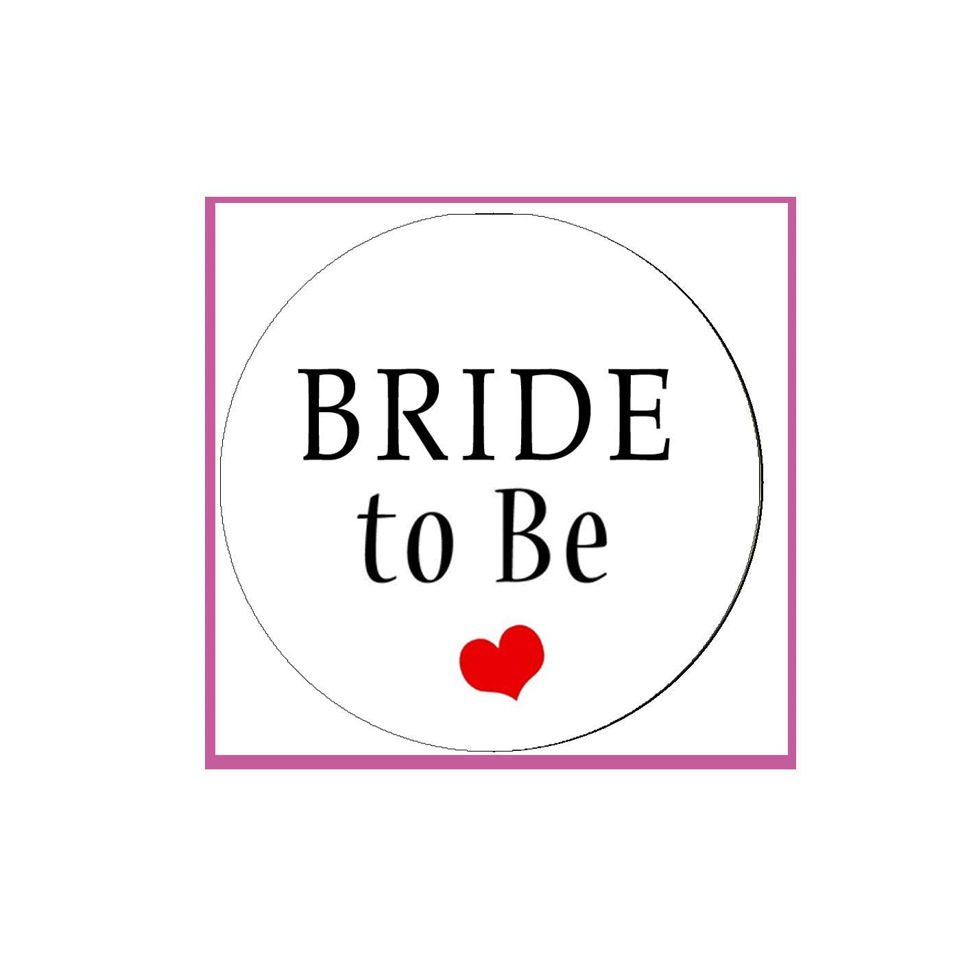 Bride to Be Badge 2.25" for Jackets, Backpacks, etc.