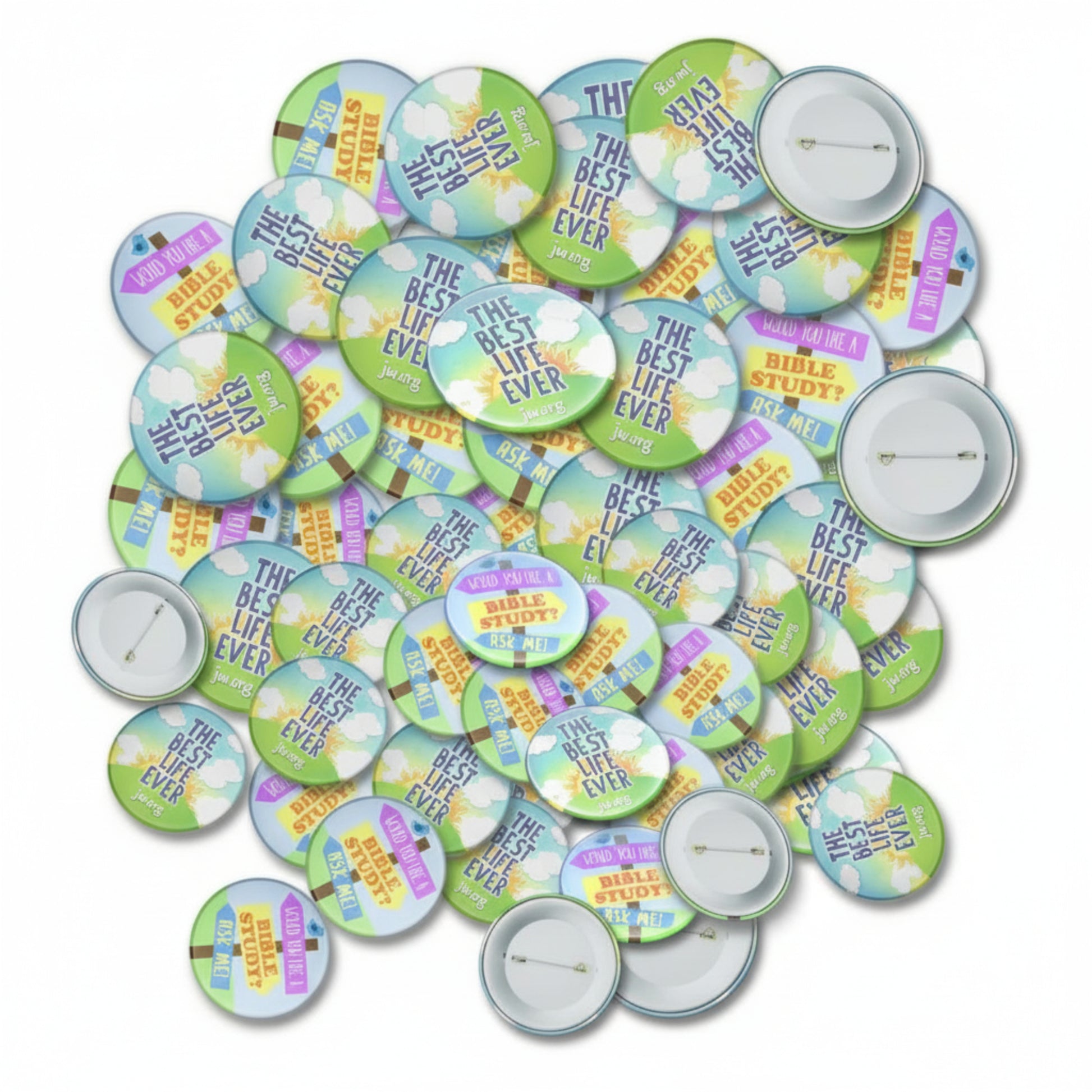 JW.org pins and Bible Study Buttons - Bulk Pack of 48 Default Title