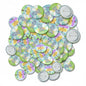 Bulk pack of round JW.org Bible study buttons/pins with multicolor slogans