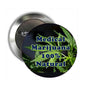 2.25-inch pinback button: “Medical Marijuana 100% Natural” with green leaf graphic