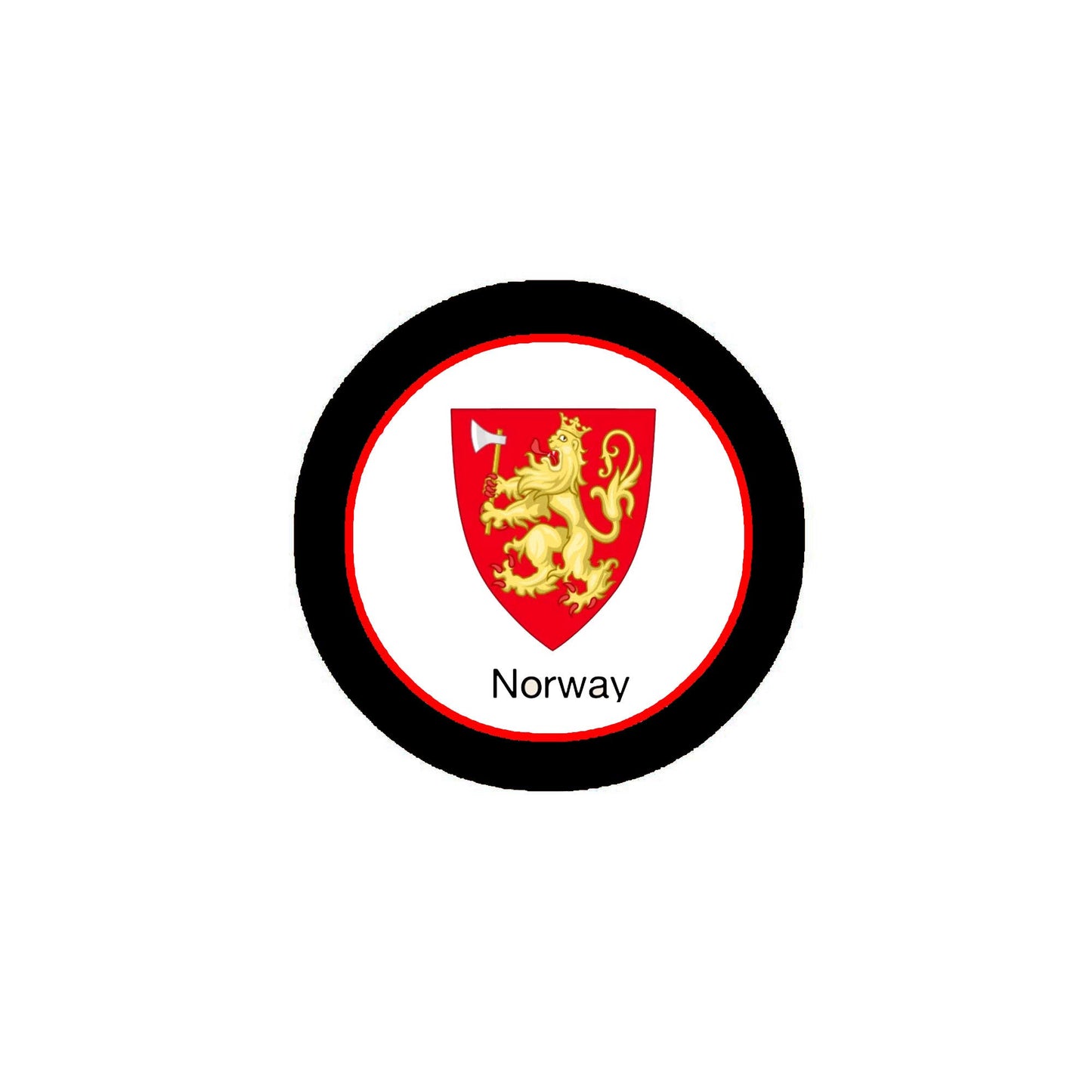 Norway 3-inch Coat of Arms of Medieval Europe Default Title