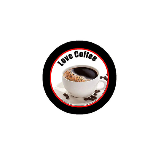 I Love Coffee Pin-back Badge 1.25-inch Default Title