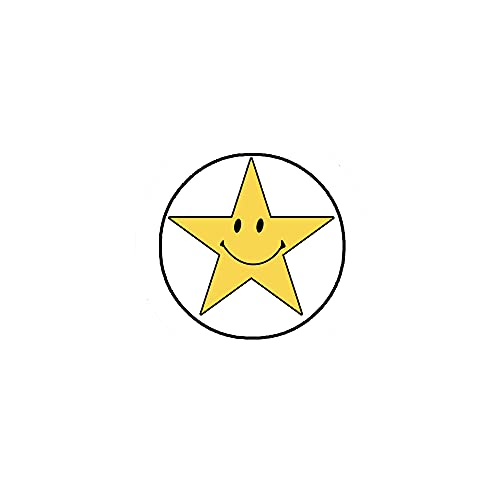 12 Pcs. Star Smile Face 2.25" Pinback for Jackets, Backpacks, etc. Badge Smiley Happiness Happy