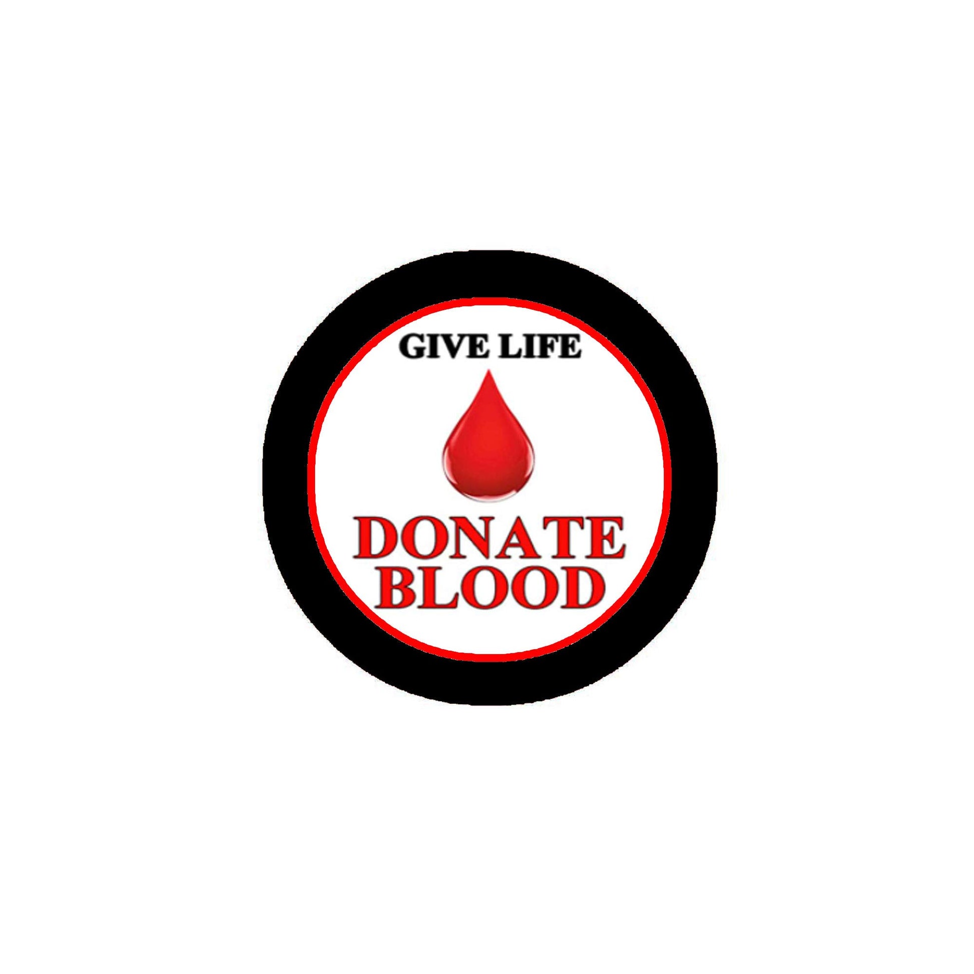 10 Pcs Give Life Donate Blood Pinback 2.25-inch Default Title