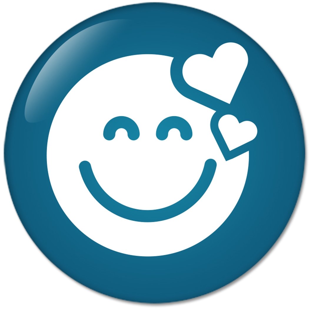 Face Emoticon Icon no.12 : Pinback Buttons 1.25 Inch (32mm) Default Title