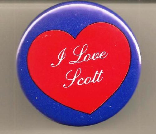 5 I Love Scott Pins/ Buttons/ Pinbacks/ Badges