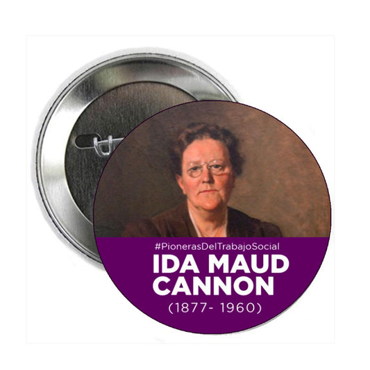2.25" Ida Maud Cannon Pin Pinback Button Badge Brooch Social Worker Social Service