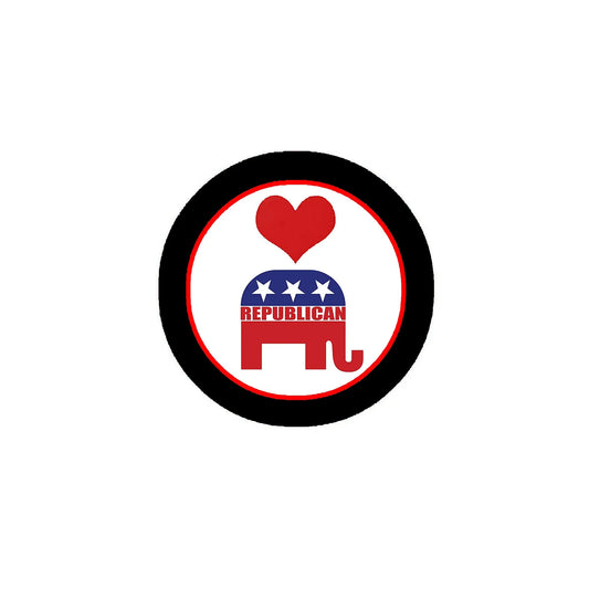 Love Republicans Pinback 2.25-inch Default Title