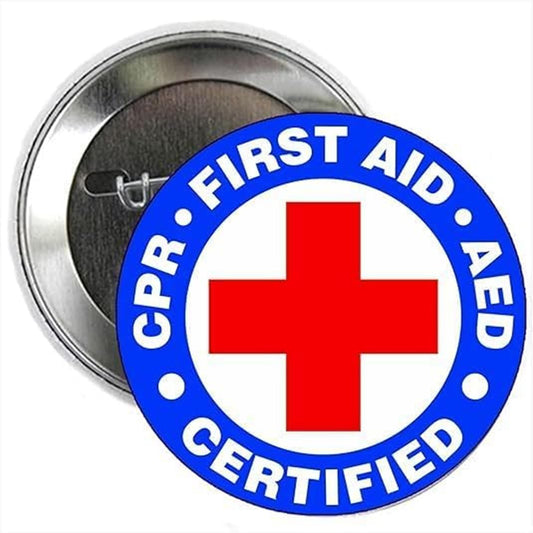 10 Pcs MINI SMALL Cardiopulmonary Resuscitation 1.25" Pinback for Jackets, Backpack, hats