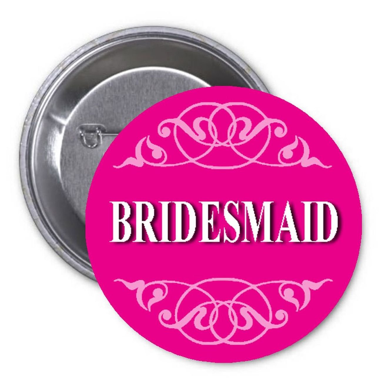 Bridesmaid Bachelorette Party 1.25" Pinback Button Pin Wedding Bachelor