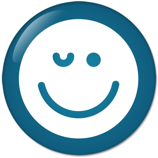 Face Emoticon Icon no.1 : Pinback Buttons 1.25 Inch (32mm)