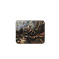 Rubens landscape mouse pad, rectangular with stormy painted scene