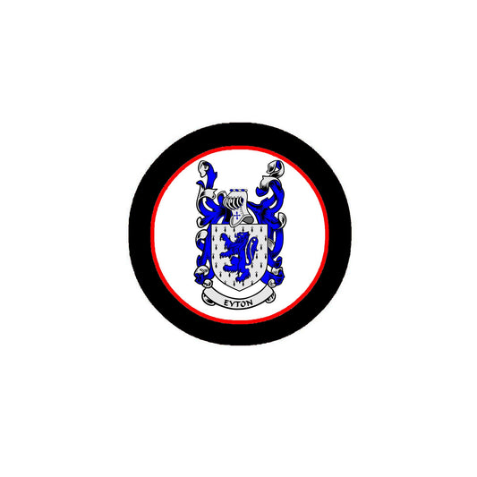 Eyton Family Crest 3" Coat of Arms Fridge Round Magnet