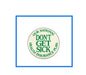 Round enamel health insurance plan pin with green text: “DON'T GET SICK”