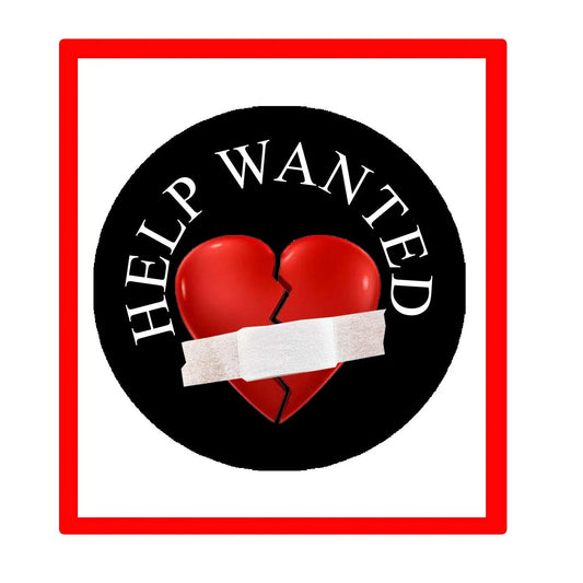 Help Wanted 1.25-inch Pinback Button Pin Love Hurts Mercy Default Title