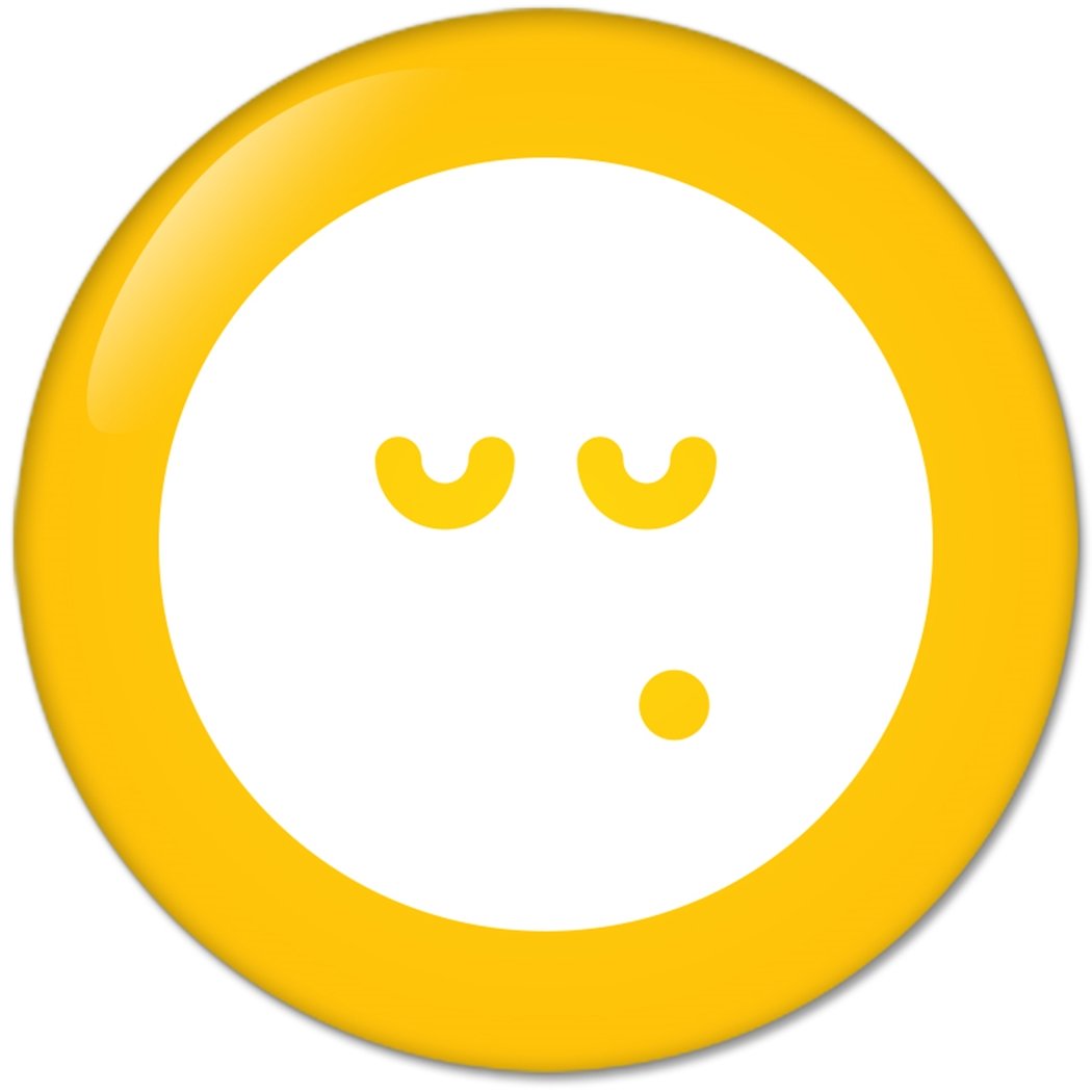 Face Emoticon Icon no.5 : Pinback Buttons 1.25 Inch (32mm) Default Title