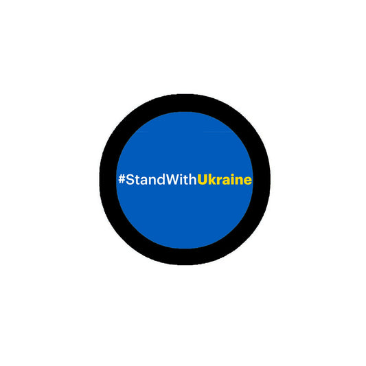# I Stand with Ukraine 2.25" Pinback for Jackets, Backpack, hats vAB