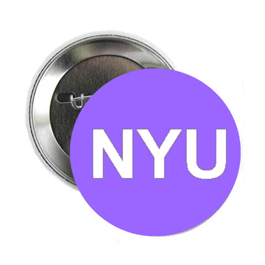 2.25" NYU Pinback for Jackets, Backpacks, etc. Please