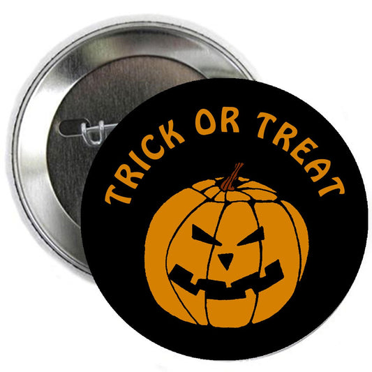 10 pcs Trick or Treat Pumpkin Halloween Party Pinback Button Brooch 1.25"