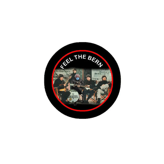 Bernie Mitten with the Beatles Button Pinback 2.25-inch Default Title
