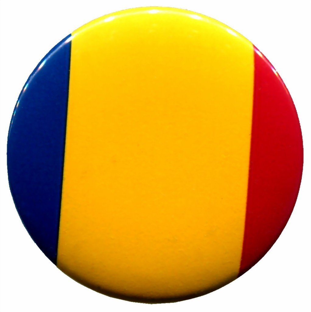 Chad Flag Chadian Pin Pinback Badge Button New Handmade Design From Thailand