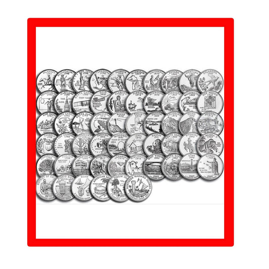 Michigan State Fridge Magnet 2.25-inch USA Quarter Coin Default Title