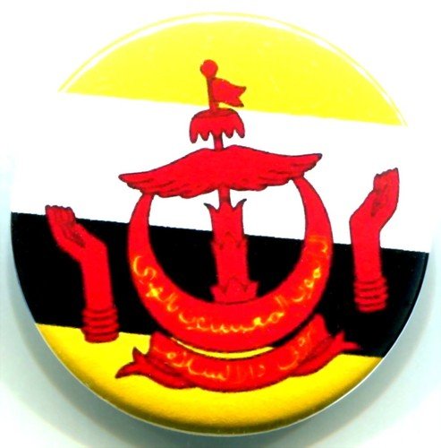 Brunei Flag Bruneian Pinback 2.25-inch Default Title
