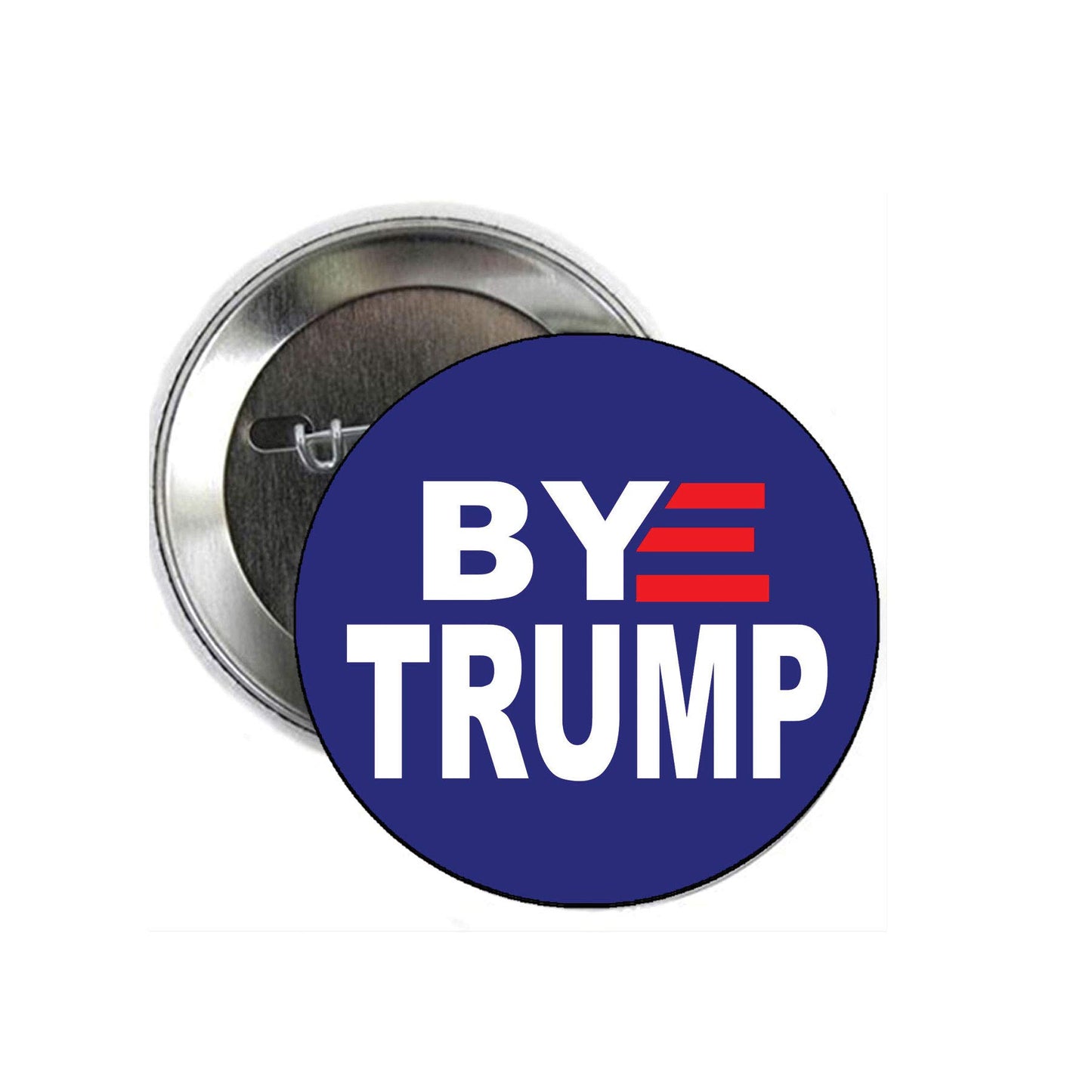 10 Pcs BYE TRUMP 2.25" Pinback for Jackets, Backpacks, etc. blue