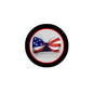 American flag patterned bow tie with red, white, and blue ribbon